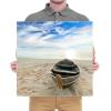 imageVirtual BundlesWieco Art Boat and Bridge Modern Seascape Giclee Canvas Prints Artwork Landscape Pictures to Photos on Stretched Canvas Wall Art Ready to Hang for Home Office Decorations 20 by 20 inch