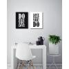 imageWieco Art 2 Panels Motivational Wall Art Inspirational Office Wall Decor Positivie Quotes for Classroom Black and White Canvas Prints Posters Pictures for office decor