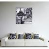 imageWieco Art Architectures Modern 4 Panels Giclee Canvas Prints Europe Buildings Black and White Landscape Pictures Paintings on Canvas Wall Art Ready to Hang for Bedroom Home Office Decorations20x20inchx4pc 50x50cmx4pc