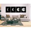 imageWieco Art Eclipse of the Moon Modern Canvas Prints Wall Decorations for Living Room Abstract Space Black and White Pictures to Photo Paintings on Canvas Wall Art for Home Decorations Wall Decor20x24inchx4pcs 50x60cmx4pcs