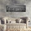 imageWieco Art Framed Wall Art Chicago City Center Skyline Black and White Wall Decor Canvas Prints Modern Cityscape Wall Decorations for Living Room Pictures for Bedroom DecorationsChicago