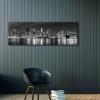 imageWieco Art Framed Wall Art Chicago City Center Skyline Black and White Wall Decor Canvas Prints Modern Cityscape Wall Decorations for Living Room Pictures for Bedroom DecorationsNew York