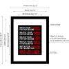 imageWieco Art Quotes Wall Art Inspirational Canvas Print Motivation Classroom Decor With Black Picture Frame and Real Glass Made to Display 8x10quot with Mat or 11x14quot Photos Without Mat for Home Office Wall DecorationBLACKTHINK