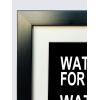 imageWieco Art Quotes Wall Art Inspirational Canvas Print Motivation Classroom Decor With Black Picture Frame and Real Glass Made to Display 8x10quot with Mat or 11x14quot Photos Without Mat for Home Office Wall DecorationBLACKTHINK