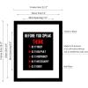 imageWieco Art Quotes Wall Art Inspirational Canvas Print Motivation Classroom Decor With Black Picture Frame and Real Glass Made to Display 8x10quot with Mat or 11x14quot Photos Without Mat for Home Office Wall DecorationBLACKW002