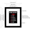 imageWieco Art Quotes Wall Art Inspirational Canvas Print Motivation Classroom Decor With Black Picture Frame and Real Glass Made to Display 8x10quot with Mat or 11x14quot Photos Without Mat for Home Office Wall DecorationBLACKW0021