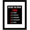 imageWieco Art Quotes Wall Art Inspirational Canvas Print Motivation Classroom Decor With Black Picture Frame and Real Glass Made to Display 8x10quot with Mat or 11x14quot Photos Without Mat for Home Office Wall DecorationBLACKW002