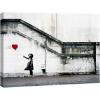 imageWieco Art Virtual Bundles Banksy Life is BeautifulGrafitti Girl with Red Balloon Large Abstract Canvas Prints Wall Art Stretched and Framed Grey Impressionist Pictures for Home Office Decor