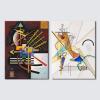 imageWieco Art Virtual Bundles Canvas Prints Above and LeftGewebe 1923 by Wassily Kandinsky Classic Art Reproductions Canvas Wall Art for Home Decoration