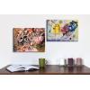 imageWieco Art Virtual Bundles Canvas Prints Composition VIIYellowRedBlue 1925 by Wassily Kandinsky Classic Art Reproductions Canvas Wall Art for Home Decoration
