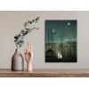 imageWieco Art Virtual Bundles Canvas Prints of Tropical ForestBattling Tiger and Buffalo Carnival Evening Henri Rousseau Paintings Reproduction on Canvas Wall Art for Home Office Decorations