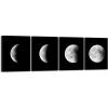 imageWieco Art Eclipse of the Moon Modern Canvas Prints Wall Decorations for Living Room Abstract Space Black and White Pictures to Photo Paintings on Canvas Wall Art for Home Decorations Wall Decor16x20inchx4pcs 40x50cmx4pcs