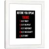 imageWieco Art Quotes Wall Art Inspirational Canvas Print Motivation Classroom Decor With Black Picture Frame and Real Glass Made to Display 8x10quot with Mat or 11x14quot Photos Without Mat for Home Office Wall DecorationWHITEW002