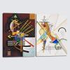 imageWieco Art Virtual Bundles Canvas Prints Above and LeftGewebe 1923 by Wassily Kandinsky Classic Art Reproductions Canvas Wall Art for Home Decoration