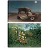 imageWieco Art Virtual Bundles The Sleeping GypsyTropical ForestBattling Tiger and Buffalo Henri Rousseau Paintings HD Canvas Prints Landscape Pictures Artwork on Canvas Wall Art for Wall Decor