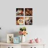 imageWieco Art Black Framed 4 Panels Canvas Wall Art Coffee Bean Kitchen Canvas Prints Wall Art for Living Room Decor Bedroom Home Bathroom Wall Decor12x12inchesx4pcs 30x30cmx4pcs