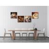 imageWieco Art Black Framed 4 Panels Canvas Wall Art Coffee Bean Kitchen Canvas Prints Wall Art for Living Room Decor Bedroom Home Bathroom Wall Decor20x20inchx4pc 50x50cmx4pc