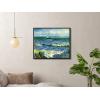 imageWieco Art Black Framed Art Seascape at Saintes Maries by Vincent Van Gogh Oil Paintings Reproduction Modern Canvas Prints Sea Pictures on Canvas Wall Art for Living Room Home Deco