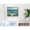 imageWieco Art Black Framed Art Seascape at Saintes Maries by Vincent Van Gogh Oil Paintings Reproduction Modern Canvas Prints Sea Pictures on Canvas Wall Art for Living Room Home Deco