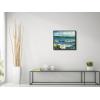 imageWieco Art Black Framed Art Seascape at Saintes Maries by Vincent Van Gogh Oil Paintings Reproduction Modern Canvas Prints Sea Pictures on Canvas Wall Art for Living Room Home Deco