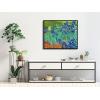 imageWieco Art Black Framed Wall Art Irises by Van Gogh Famous Flowers Oil Paintings Reproduction Canvas Prints Modern Canvas Prints Artwork Pictures on Canvas Wall Art for Wall Decor