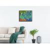 imageWieco Art Black Framed Wall Art Irises by Van Gogh Famous Flowers Oil Paintings Reproduction Canvas Prints Modern Canvas Prints Artwork Pictures on Canvas Wall Art for Wall Decor