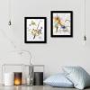 imageWieco Art Canvas Wall Art Delicate Tension 85 and Gewebe by Wassily Kandinsky Classic Art Reproductions With Black Picture Frame and Real Glass or photos 5x7 with Mat or 8x10 Without Mat Set of 2Kandinsky1
