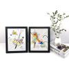 imageWieco Art Canvas Wall Art Delicate Tension 85 and Gewebe by Wassily Kandinsky Classic Art Reproductions With Black Picture Frame and Real Glass or photos 5x7 with Mat or 8x10 Without Mat Set of 2Kandinsky1