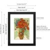 imageWieco Art Canvas Wall Art Delicate Tension 85 and Gewebe by Wassily Kandinsky Classic Art Reproductions With Black Picture Frame and Real Glass or photos 5x7 with Mat or 8x10 Without Mat Set of 2Sunflower