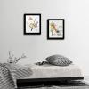 imageWieco Art Canvas Wall Art Delicate Tension 85 and Gewebe by Wassily Kandinsky Classic Art Reproductions With Black Picture Frame and Real Glass or photos 5x7 with Mat or 8x10 Without Mat Set of 2Kandinsky1