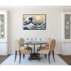 imageWieco Art Extra Large Black Framed Art Great Wave of Kanagawa Katsushika Hokusai Canvas Prints Wall Art Abstract Seascape Paintings for Living Room Home Decorations36L x 24W