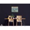 imageWieco Art Extra Large Black Framed Art Impression Sunrise of Claude Monet Famous Paintings Reproduction Seascape Artwork Pictures on Canvas Wall Art for Home Decorations Black24L x 20W