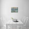 imageWieco Art Extra Large Black Framed Art Impression Sunrise of Claude Monet Famous Paintings Reproduction Seascape Artwork Pictures on Canvas Wall Art for Home Decorations Black16L x 12W