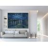 imageWieco Art Extra Large Gold Framed Art Starry Night Over The Rhone Canvas Prints Wall Art by Van Gogh Paintings Reproduction Abstract Framed Artwork for Wall Decor