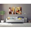 imageWieco Art Framed Art Ballet Dancers 100 Hand Painted Paintings Abstract Canvas Wall Art for Home Decor with Black Frame20x24inchx2pcs50x60cmx2pcs