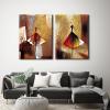 imageWieco Art Framed Art Ballet Dancers 100 Hand Painted Paintings Abstract Canvas Wall Art for Home Decor with Black Frame24x32inchx2pcs60x80cmx2pcs
