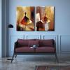 imageWieco Art Framed Art Ballet Dancers 100 Hand Painted Paintings Abstract Canvas Wall Art for Home Decor with Black Frame24x32inchx2pcs60x80cmx2pcs