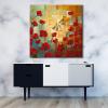 imageWieco Art Framed Art Dragonfly Floral Oil Paintings on Canvas Wall Art for Bedroom Home Decorations Modern 100 Hand Painted Stretched Abstract Flowers Artwork with Black Frame32L x 32W