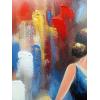 imageWieco Art Framed Art Flying Skirt Modern Artwork Abstract Dancing People Oil Paintings on Canvas Wall Art for Home Decorations Wall Decor Stretched with Black FrameGallery Wrapped