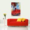 imageWieco Art Framed Art Flying Skirt Modern Artwork Abstract Dancing People Oil Paintings on Canvas Wall Art for Home Decorations Wall Decor Stretched with Black FrameGallery Wrapped