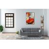 imageWieco Art Framed Art Flying Skirt Modern Artwork Abstract Dancing People Oil Paintings on Canvas Wall Art for Home Decorations Wall Decor Stretched with Black FrameFramed