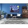 imageWieco Art Framed Art Giclee Canvas Prints of Starry Night by Vincent Van Gogh Paintings Reproduction PostImpressionism Artwork Framed Wall Art for Living Room Home DecorationsGallery Wrapped