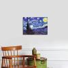 imageWieco Art Framed Art Giclee Canvas Prints of Starry Night by Vincent Van Gogh Paintings Reproduction PostImpressionism Artwork Framed Wall Art for Living Room Home DecorationsGallery Wrapped