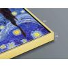 imageWieco Art Framed Art Giclee Canvas Prints of Starry Night by Vincent Van Gogh Paintings Reproduction PostImpressionism Artwork Framed Wall Art for Living Room Home DecorationsGold Frame