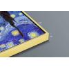 imageWieco Art Framed Art Giclee Canvas Prints of Starry Night by Vincent Van Gogh Paintings Reproduction PostImpressionism Artwork Framed Wall Art for Living Room Home DecorationsPolyester