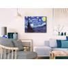 imageWieco Art Framed Art Giclee Canvas Prints of Starry Night by Vincent Van Gogh Paintings Reproduction PostImpressionism Artwork Framed Wall Art for Living Room Home DecorationsGallery Wrapped