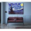 imageWieco Art Framed Art Giclee Canvas Prints of Starry Night by Vincent Van Gogh Paintings Reproduction PostImpressionism Artwork Framed Wall Art for Living Room Home DecorationsGallery Wrapped