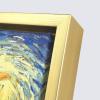 imageWieco Art Framed Art Giclee Canvas Prints of Starry Night by Vincent Van Gogh Paintings Reproduction PostImpressionism Artwork Framed Wall Art for Living Room Home DecorationsGold Frame