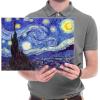 imageWieco Art Framed Art Giclee Canvas Prints of Starry Night by Vincent Van Gogh Paintings Reproduction PostImpressionism Artwork Framed Wall Art for Living Room Home DecorationsGallery Wrapped