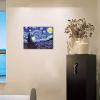 imageWieco Art Framed Art Giclee Canvas Prints of Starry Night by Vincent Van Gogh Paintings Reproduction PostImpressionism Artwork Framed Wall Art for Living Room Home DecorationsGallery Wrapped